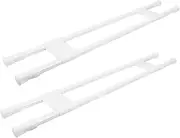 1 Pair Rv Fridge Tension Bar Retractable Storage Rod for Travel Trailers Corner Shelf Organizer Stable and Easy to Clean Rv Accessories