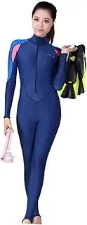 KOMBIUDA Oneill Swimsuits for Women One Piece Swim Suits Womens Swim Dresses Bathing Suits Women Wetsuit Diving Clothes Full Body Diving Suit Blue Sleeve Women's Diving Dress