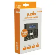 Jupio 8 Slot AA & AAA USB Fast Charger