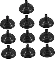EXAOMBLE Miniature Flag Stand Plastic Round Base for Table Stick Flags Holder Black