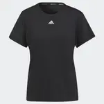 ADIDAS AEROREADY 女裝 短袖 訓練 健身 吸濕排汗 拼接網布 黑【運動世界】HB6305