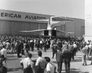 FRONT VIEW OF XB-70 / XB-70A BOMBER ROLLOUT 8x10 GLOSSY PHOTO PRINT