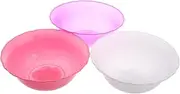 DECOMELODY 3pcs Round Plastic Washbasin for Bathroom Kitchen Facial Cleansing Bowl Portable Soaking Tub for Laundry
