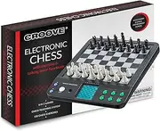 Croove's 8-in-1 Electronic Talking Chess Game - Chess, Checkers, Reversi & More - 12 Modes, 30 Levels, 5 Computer Styles - Magnetic Board, LCD Screen - Ages 12+