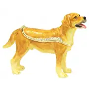 Labrador Standing Dog Jewelled Trinket Box or Figurine