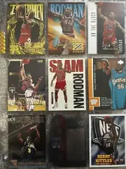 90s and assorted NBA Basketball Cards Random 2 Pages Hall Of Fame/Inserts/Rookie
