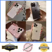 Phone Case iPhone 16 15 14 13 12 11 Pro Max X XR XS 7 8 Plus Clear Bling Glitter