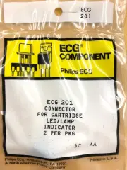 ECG201, Socket Connector for Cartridge LED or Lamp Indicator ~ 2 Pack