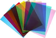 Yardenfun 9pcs Flash Color Film Set Transparent Color Gel Filters Gel Light Filter Film Covers Light Photography Photo PVC