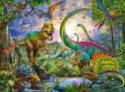 Ravensburger Dinosaurs 200 Piece Jigsaw Puzzle for Kids Age 8 Years Up - Extra L