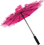 [FRCOLOR] Peony Classic Umbrella Decorative Dance Prop Stage Performance Flower Decor 2-handed