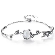 2PCS Copper Bracelet Jewelry Fashion Woman Retro Plum Bracelet