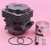 45mm Cylinder Piston Ring Pin Circlips Kit OLEO-MAC 753 753T, for EFCO, 8530 Chainsaws Replacement 61112035B, 6111 2035B Mower Carburetor Parts