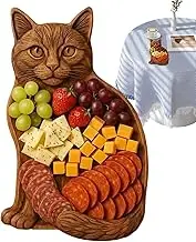 Mbiyhgta Cheese Board | Wooden Charcuterie and Appetizer Boards | Wooden Cat Shaped Plate Kitchen Accessory For New Meetings Home And Birthdays