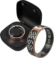 Yeforu Smart Ring Health Tracker Screen Display Fitness Ring Sleep Heart Rate Tracking Exercise with Calories Steps Counter Smart Rings for Android iOS Phones