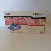 Trendnet TK-205i 2-Port KVM Switch Integrated Cables