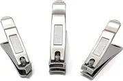 Purely Northwest Nail Clipper Set - 3 PCS Sharp Fingernail & Toenail Clipper, Trimmer Set For Manicure & Pedicure, Surgical Stainless Steel, Heavy Duty,