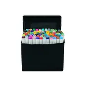 OZNALA 60 Marker Pen Set Dual Heads Graphic Artist Craft Sketch Markers New OZ White