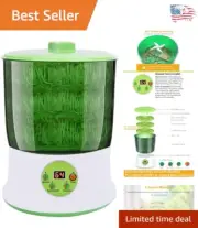 Intelligent 3-Layer Bean Sprouts Machine with LED Display & Automatic Watering