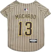 Pets First Official MLB Player Manny Machado #13 (San Diego Padres) Road Shirt for Dogs & Cats in Team Color, Size X-Large
