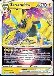 Pokemon - Zeraora VSTAR 055/159 - Crown Zenith - Ultra Rare Card