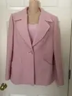 NWT~Yves Saint Laurent Logo Tweed Jacket Size 46 F /14 US & Matching Tank Top