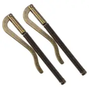 2PACK Spring Clip Bar 80mm Metal Slim Holder Clamp - Leather Wallet Card, Bronze