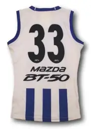 2016 North Melbourne Vickers-Willis Player Issue Home Football Jumper Guernsey