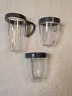 NutriBullet Cup Set with Standard Lip Ring - 32oz + 18oz - New Set of 3