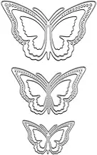 Snblzhef 3Pcs 3D Butterfly Metal, Butterfly Die Cut for Card Making Butterfly Frame Cutting Dies