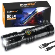 LED Flashlight High Lumens 950000LM Super Bright, USB-C Rechargeable Powerful...