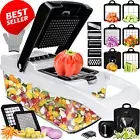 Vegetable Chopper, 25-in-1, Mandoline Slicer, Spiralizer, 13 Blades, Container