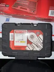 Sears Craftsman Nos 3/8” SAE Ratchet & Socket Set 34553 Teardrop Quick Release 3