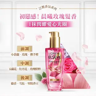 【LOREAL Paris 巴黎萊雅】金緻護髮精油 NEW暖木裸香/玫瑰精華/草本植萃/護髮精華(100ml)