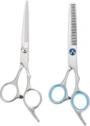 Professional Hairdressing Scissors Kit 2pcs Metal Scissors Hair Cutting Tools Versatile for Hair Compact Easy to Store for Home Salon