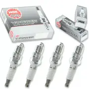 4pcs 74-90 Berkeley NGK V-Power Spark Plugs 351 CID Ford 14mm Hds. Kit Set tr