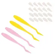 Sketch Trimmer Erase Sponge, 4 Pcs Sketch Wipe Scrapers, Pink Yellow
