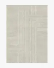 150' x 215' | Machine Washable Runner Rug | Kid & Pet Friendly | Indoor Rug | Bel Air Ivory Flatwoven Rug by The Hiltons | Ruggable