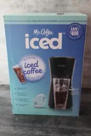 Mr. Coffee Single Serve Iced Coffee Maker Rapid Chill w/ 22 oz Insulated Tumbler