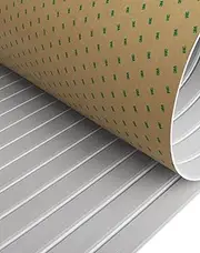 Hjdeck Boat Flooring EVA Foam Boat Decking with 3M Self-Adhesive Backing, Boat Foam Flooring Marine Carpet Faux Teak Sheet for Yacht Fishing Boat Kayak Motorboat RV Floor Helm Pad