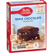Betty Crocker Triple Chocolate Brownie Mix 500g