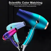 High-Power Professional Ceramic Salon Hair Dryer With Diffuser And Concentrator Negative ionic Blow Dryer Purple-EU
