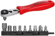 ANEX Ratchet Driver Compact Bit 52 Straight Type Bit Set of 10 No.525-10B F/S
