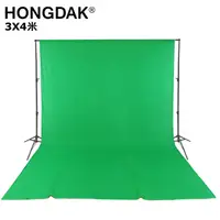 在飛比找PChome24h購物優惠-HONGDAK 3X4米綠色純棉背景布