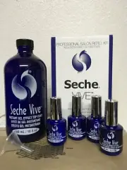 Seche vive top gel effect 16oz. refill- 4 x 0.5oz