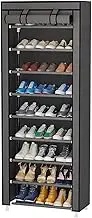AIMALL 23.62x11.81x62.99inch Multi-Layer Shoe Rack, Steel Pipe Assembly Shoe Cabinet, Dustproof Storage Organizer for Home, Dormitory, Boots, Heels, Slippers