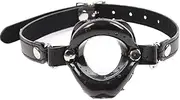 Open Mouth Gag Silicone Lips Oral Toys Couples Restraint BDSM Adult Sex Toy Black S+M