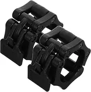 KICHOUSE Barbell Dumbbell Buckle Lockpick Barbell Clamps with Quick Release System Weight-Lifting Accessory Barbell Clamps for Fitness Barbell Collar Clips for Lifting Black Abs