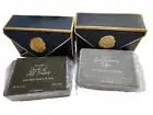 GOAT MILK Two Men’s 5oz Luxury Soap Bars 2 Bags Gift BoxBay Rum & Sweet Tobacco