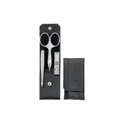 4pc Zwilling Twinox Stainless Steel Manicure Sets Pocket Case Hand Care Silver